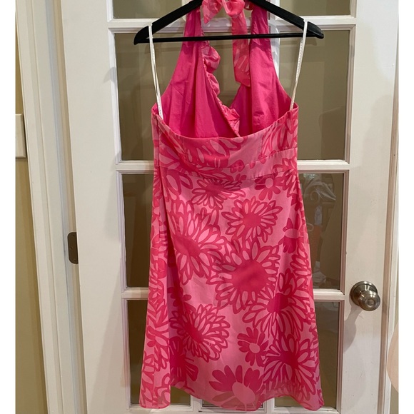 Lilly Pulitzer RAMONA Pink Floral Halter Dress Size 8 Brand New! - Picture 3 of 8